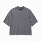 Mingstreet ASC launch still-life | D5ove | Boxy Mock Neck Cotton T Shirt | Gray | crumple_regen_confirmed_2026-06-25
