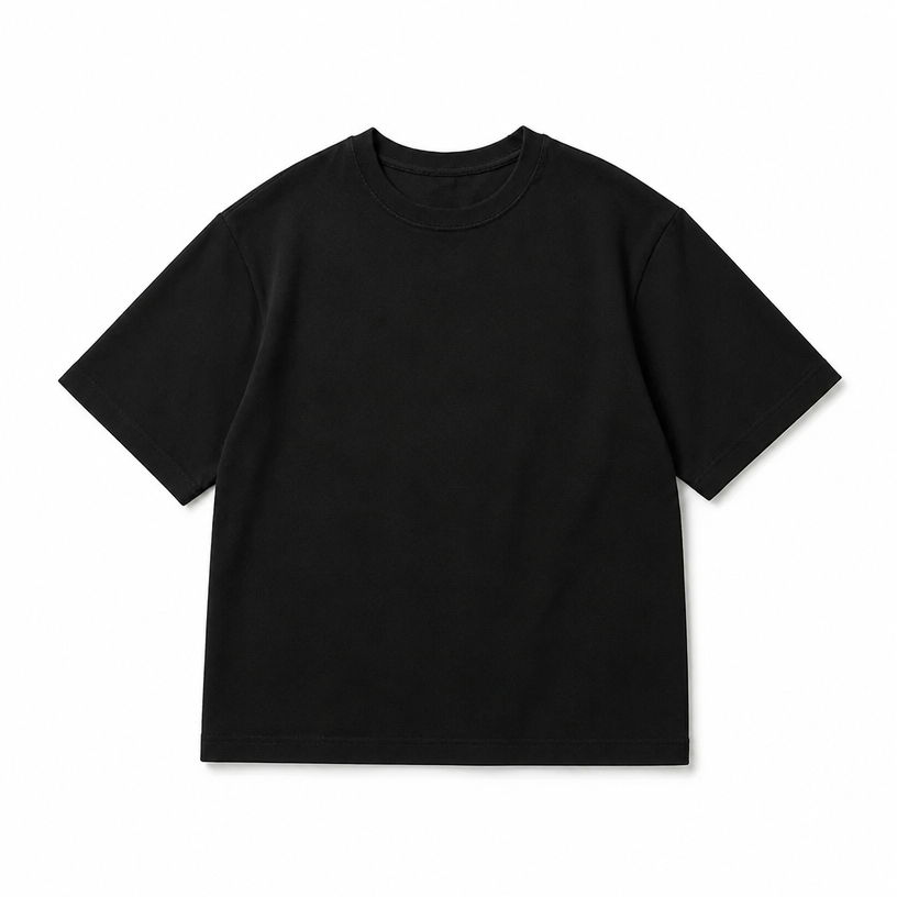 Mingstreet ASC launch still-life | D5ove | Irregular Linen Cotton T Shirt | Black | crumple_regen_confirmed_2026-06-25