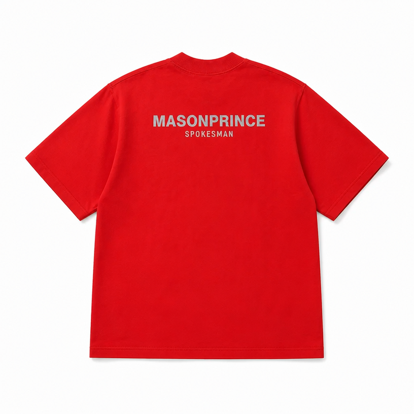 Mingstreet ASC launch still-life | MASONPRINCE | Reflective Logo Heavyweight Cotton T Shirt | Red | crumple_regen_confirmed_2026-06-25
