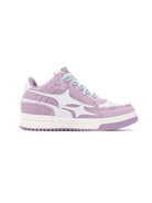 KILLWINNER Distressed Denim Low Top Sneakers in Purple