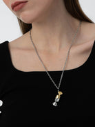 BLACKHEAD Magnetic Candy Pendant Necklace in Gold - On Female Model