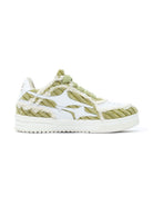 KILLWINNER Corduroy Leather Low Top Sneakers in Green