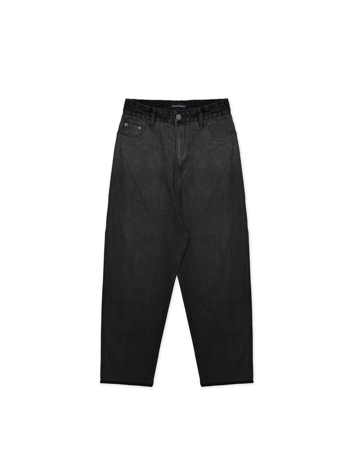 MASONPRINCE Inside Out Washed High Waisted Jeans in Gray