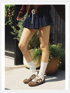 OLDORDER Turbo Lite Dachshund Sneakers in Brown - On Female Model