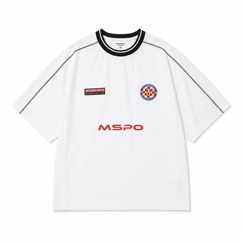 Mingstreet ASC launch still-life | MASONPRINCE | Reconstructed Applique T Shirt | White | crumple_regen_confirmed_2026-06-25