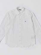 SMFK Long Sleeve Linen Button Down in White