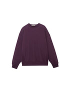 USAGE Reversible Cotton Crewneck Sweatshirt in Purple