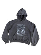UNKNOWNWORLD Distressed Washed Graphic Hoodie in Black