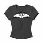 Mingstreet ASC launch still-life | BEERBRO | Lace Trim Cutout Baby Tee | Gray | crumple_regen_confirmed_2026-06-25