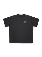 MASONPRINCE Exposed Seam Tape Print T Shirt in Black
