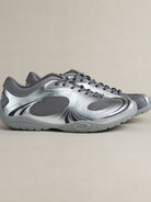OLDORDER Metallic Chunky Track Sneakers in Silver