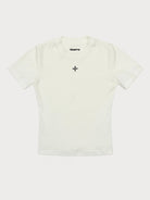 SMFK Embroidered Cross Crewneck Tee in White