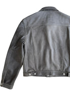 UNKNOWNWORLD Cracked Leather Type 3 Jacket in Green