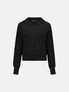 FaxCopyExpress Soft Cotton Blend Zip Up Hoodie in Black