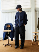 USAGE Heavyweight Ripstop M51 Cargo Pants in Black - On Male Model