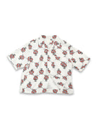 SOD Sacred Heart Rayon Hawaiian Shirt in White