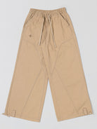 SMFK Wide Leg Cotton Cargo Sweatpants in Beige