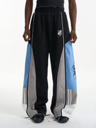 BLINDNOPLAN Color Block Paneled Wide Leg Pants in Black - On Male Model