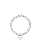 BLACKHEAD Double Layer Pearl Pendant Bracelet in Silver