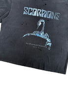 UNKNOWNWORLD Distressed Metallic Scorpio Tee in Black - Detail