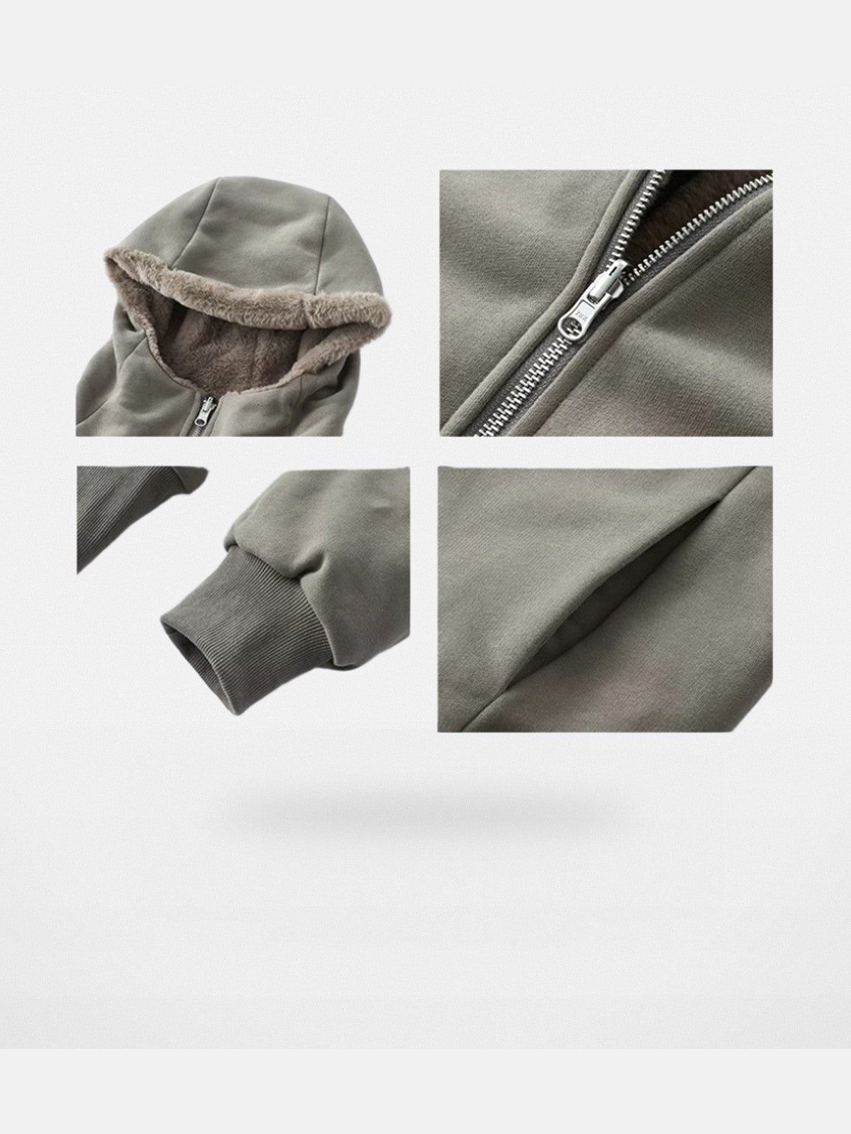 Y Official Reversible Berber Fleece Jacket in Green - Detail