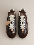 OLDORDER Dark Brown German Army Trainers in Brown