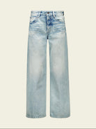 FaxCopyExpress Washed Cotton Gardener Jeans in Blue