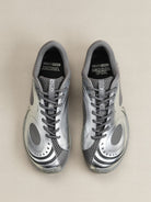 OLDORDER Metallic Chunky Track Sneakers in Silver