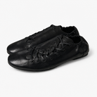 Mingstreet ASC launch still-life | JCAESAR STUDIO | Ruched Asymmetrical Leather Sneakers | Black | background_redo_2026-06-21