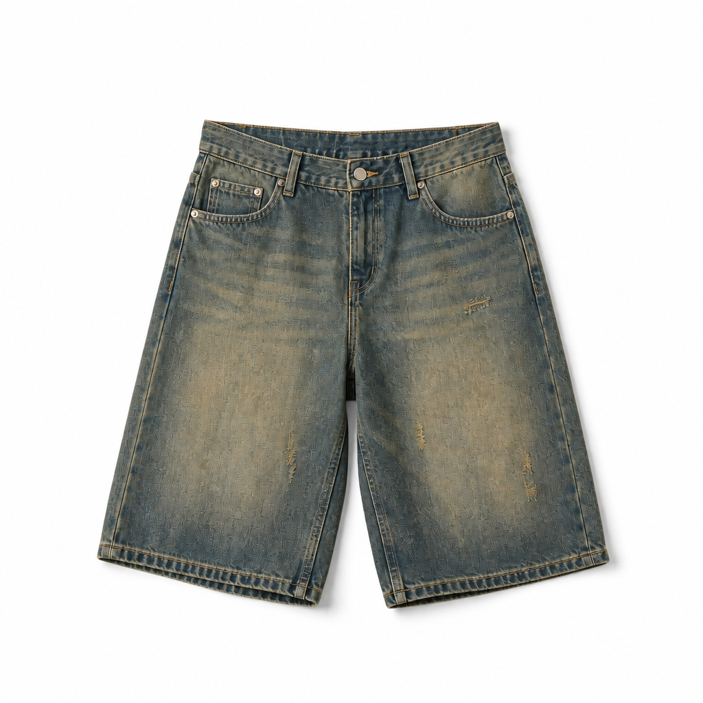 Mingstreet ASC launch still-life | SIMPLE PROJECT | Distressed Heavy Wash Denim Shorts | Blue | background_redo_2026-06-21