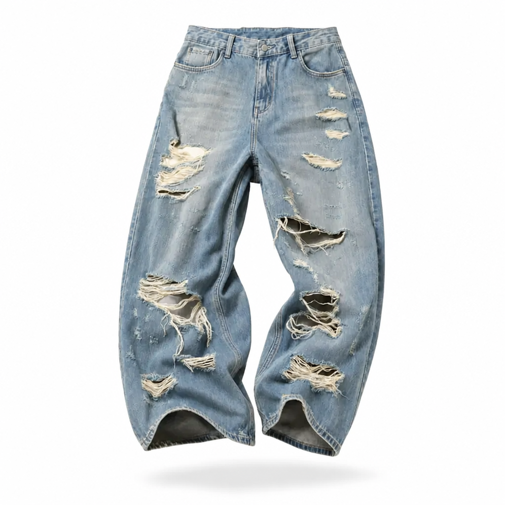 Mingstreet ASC launch still-life | MASONPRINCE | High Waisted Distressed Straight Leg Jeans | Blue | background_redo_2026-06-21