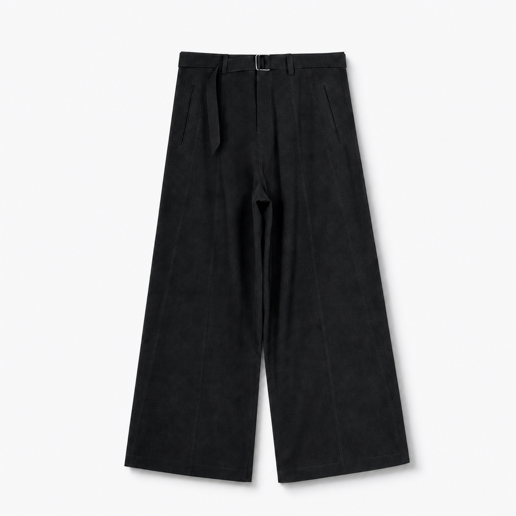 Mingstreet ASC launch still-life | SIMPLE PROJECT | Curved Seam Belted Wide Leg Trousers | Gray | background_redo_2026-06-21