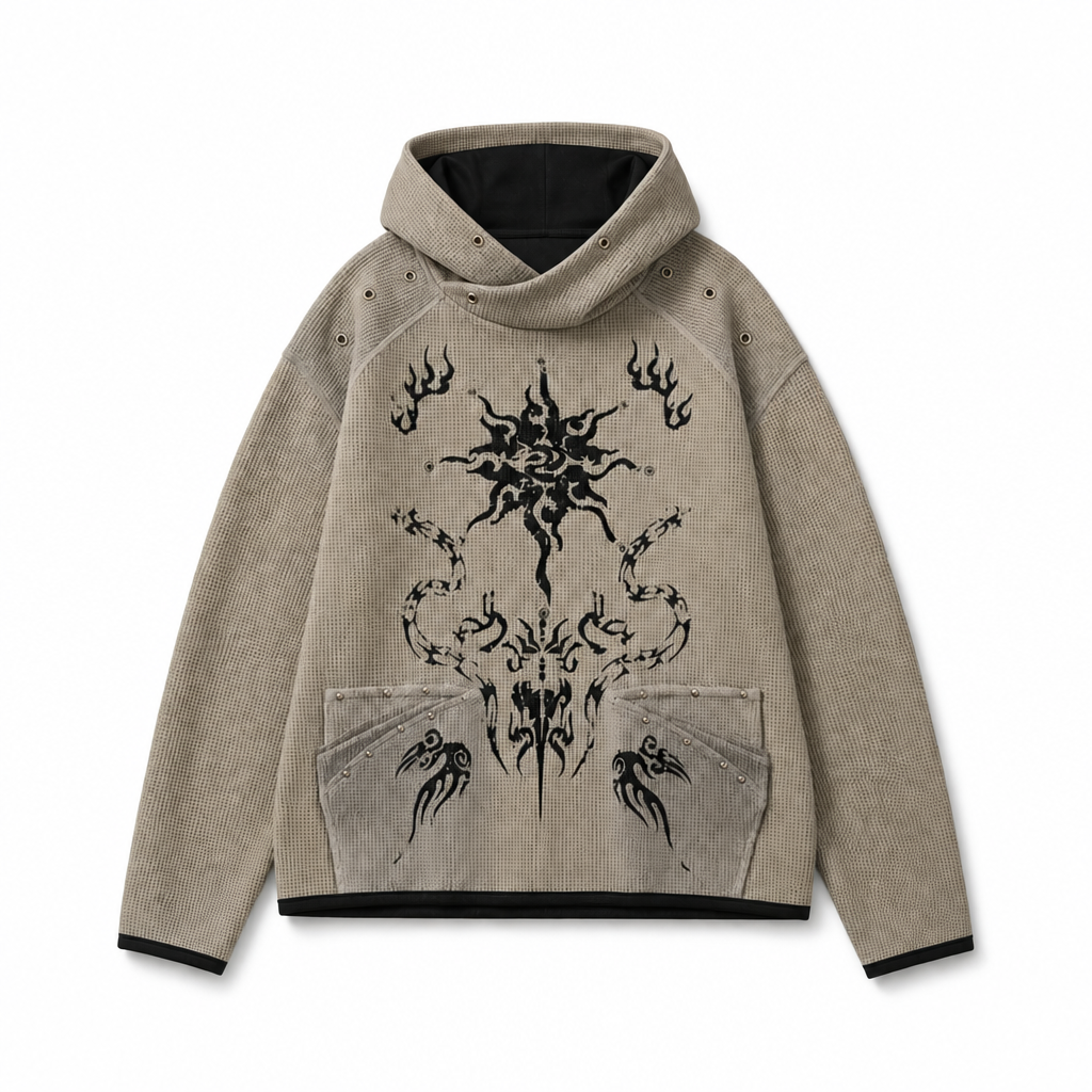 Mingstreet ASC launch still-life | PERSONSOUL | Garment Dyed Totem Waffle Hoodie | Beige | background_redo_2026-06-21