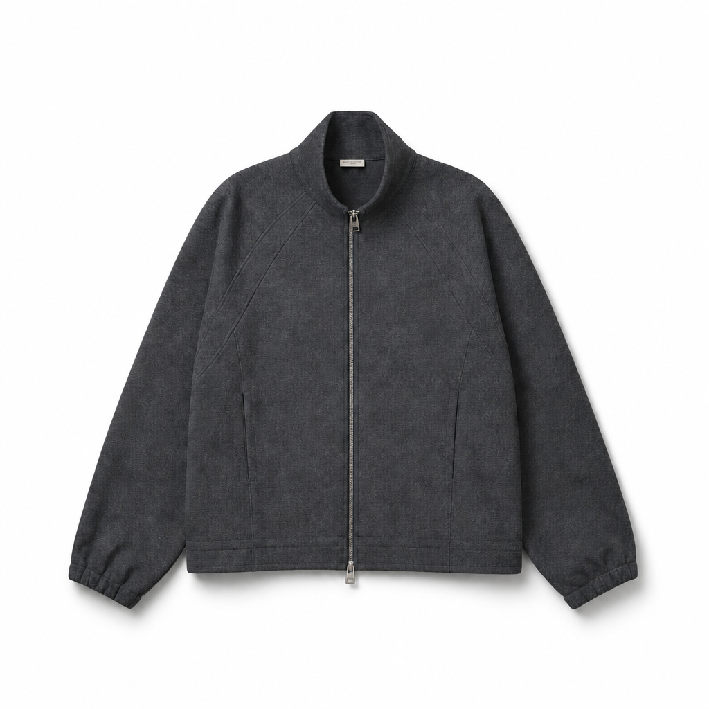Mingstreet ASC launch still-life | SIMPLE PROJECT | Ruffled Adjustable Collar Zip Hoodie | Gray | background_redo_2026-06-21