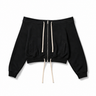 Mingstreet ASC launch still-life | RARELY ALIKE | Off Shoulder Zip Up Sweatshirt | Black | background_redo_2026-06-21