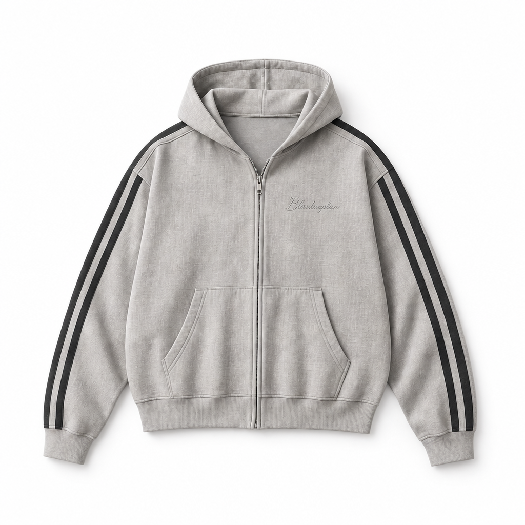 Mingstreet ASC launch still-life | BLINDNOPLAN | Distressed Embroidered Zip Up Hoodie | Gray | background_redo_2026-06-21
