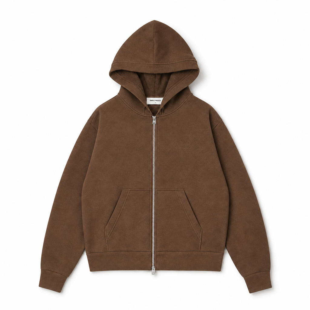 Mingstreet ASC launch still-life | SIMPLE PROJECT | Cotton Blend Zip Up Hoodie | Brown | background_redo_2026-06-21