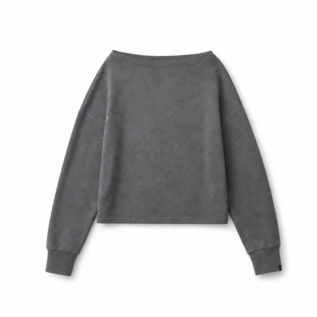 Mingstreet ASC launch still-life | FaxCopyExpress | Off Shoulder Overlay Sweatshirt | Gray | background_redo_2026-06-21