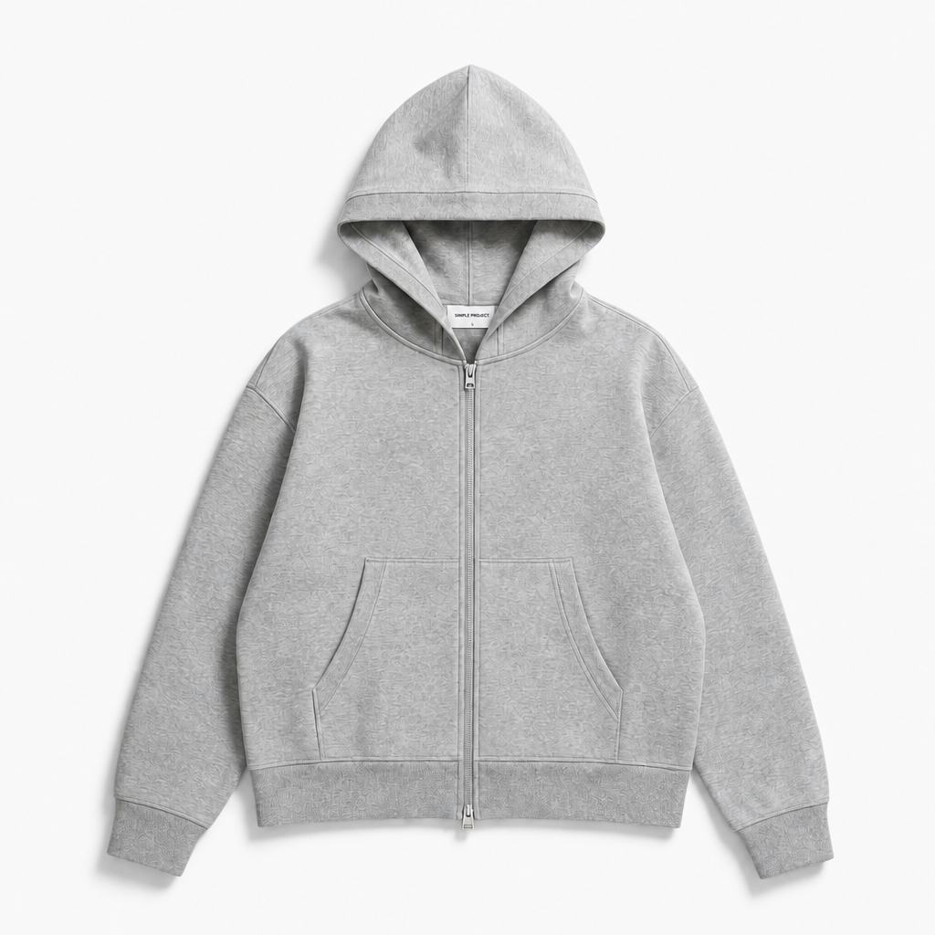 Mingstreet ASC launch still-life | SIMPLE PROJECT | Cotton Blend Zip Up Hoodie | Gray | background_redo_2026-06-21