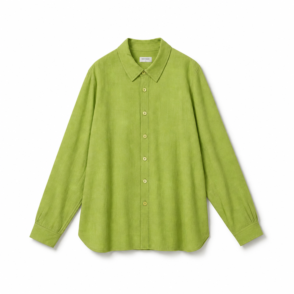 Mingstreet ASC launch still-life | SIMPLE PROJECT | Washed Lyocell Long Sleeve Shirt | Green | background_redo_2026-06-21
