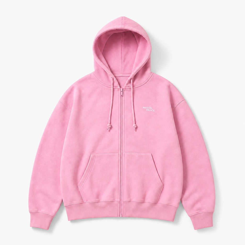 Mingstreet ASC launch still-life | MASONPRINCE | Cotton Blend Zip Up Hoodie | Pink | background_redo_2026-06-21