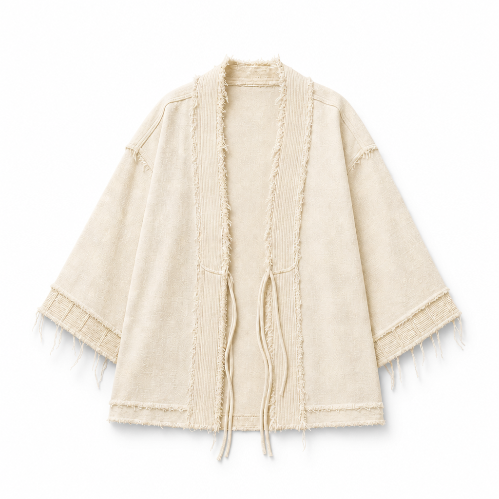 Mingstreet ASC launch still-life | D5ove | Distressed Half Sleeve Kimono Cardigan | Cream | background_redo_2026-06-21
