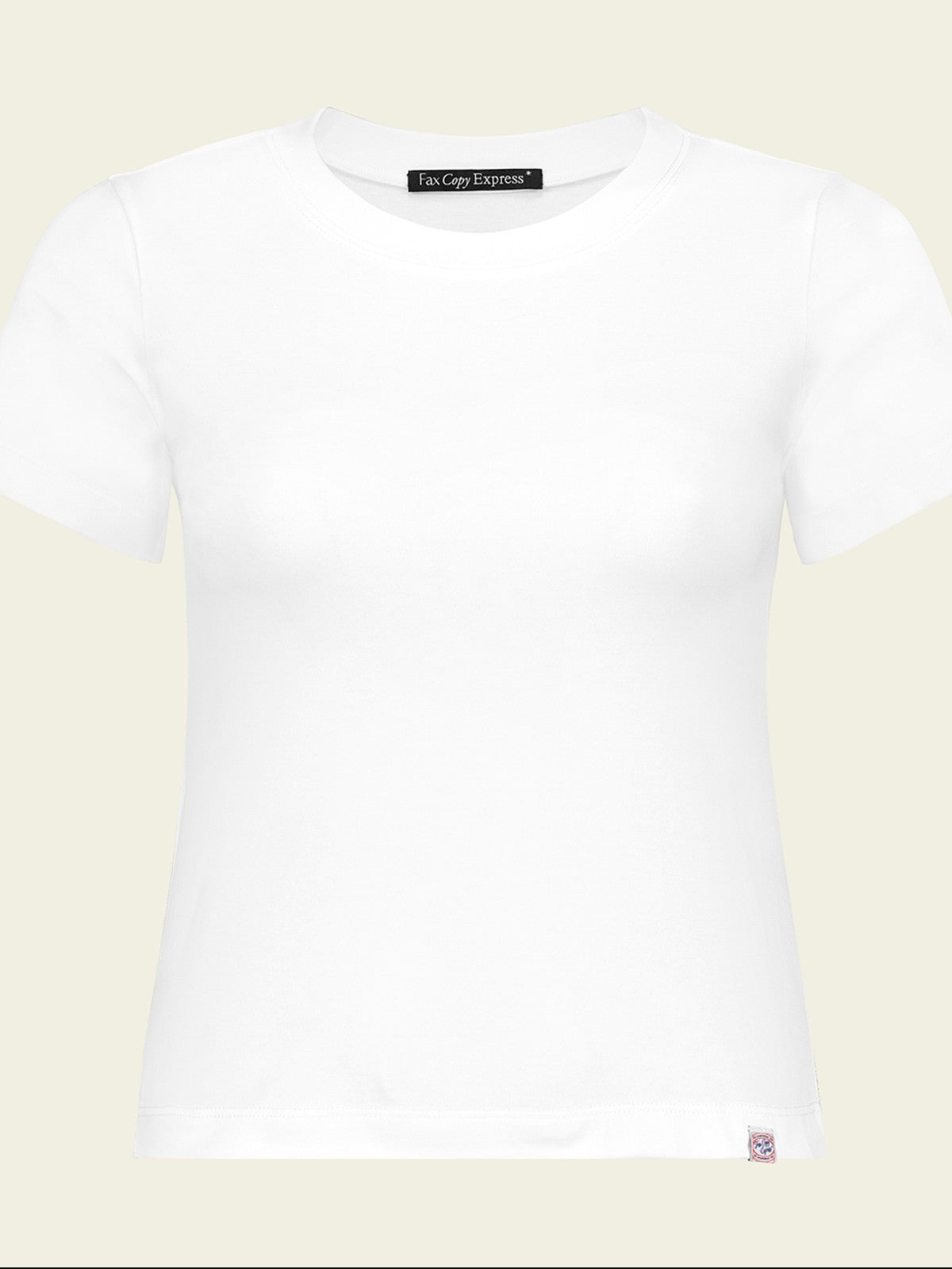 FaxCopyExpress Classic Cotton Logo T Shirt in White