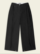 FaxCopyExpress Harmony Cinch Hem Cotton Trousers in Black