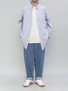 SOD Baggy Tapered Washed Jeans in Denim - On Model