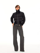 FaxCopyExpress Vintage Wash Gray Jeans in Gray - On Female Model