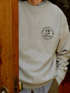 USAGE Reversible Sorona Blend Sweatshirt in Gray - On Male Model