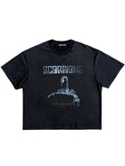 UNKNOWNWORLD Distressed Metallic Scorpio Tee in Black