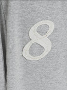 MASONPRINCE Wide Leg Inverted Pleat Sweatpants in Gray - Detail
