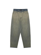 MASONPRINCE Inside Out Washed High Waisted Jeans in Denim